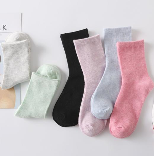 老米优品🎈福利！！性价比款~「10双装！糖果色」女士棉袜纯色棉高腰中筒女士棉袜子秋冬款礼品袜子配饰 商品图0