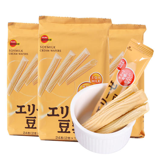 波路梦豆奶味威化饼干棒 商品图0