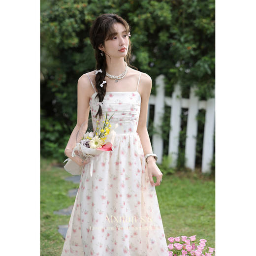 鹿向南《奶泡玫瑰》  两件套连衣裙L35030 商品图4