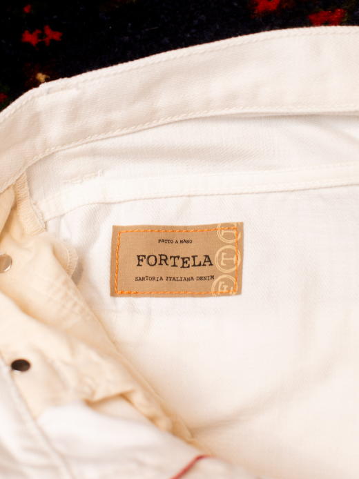 Fortela D010 白色牛仔裤 商品图5