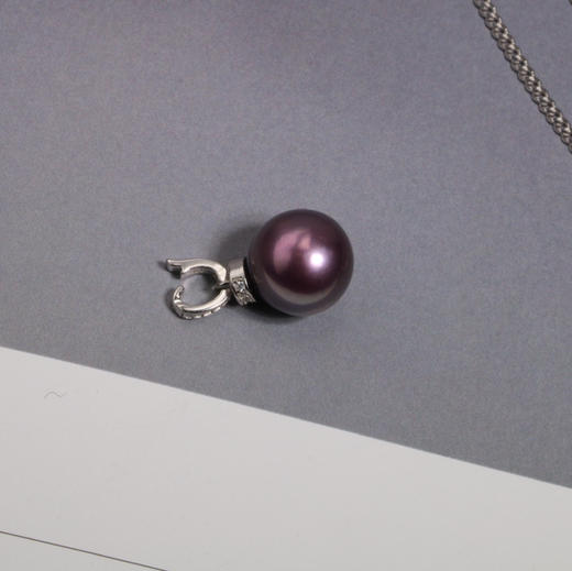 甄珠贝 二十年九紫离火开运 总有你喜欢的紫 中国的紫珠10-11mm 纯银配件 商品图12