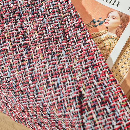 欧芮儿春新款高腰小香风半身裙女不规则短裙修身A字包臀裙 商品图3