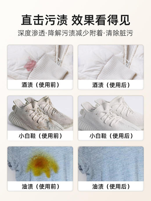 碧港biocoo去污渍神器  衣物血渍清洗剂干洗剂白衣服顽固油渍去油喷雾 商品图3