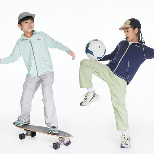 【困妈专属】onmygame儿童裤子春秋款女伞兵裤工装休闲夏季薄款防晒运动裤男童 商品图4