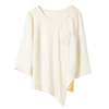 Famecoco手工刺绣不规则t恤女款七分袖圆领宽松上衣FAC1BB003 商品缩略图5