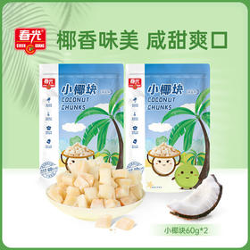 60g小椰块*2（海盐味）  新鲜椰子烤干 小椰块