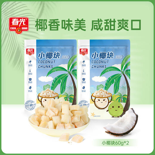 60g小椰块*2（海盐味）  新鲜椰子烤干 小椰块 商品图0