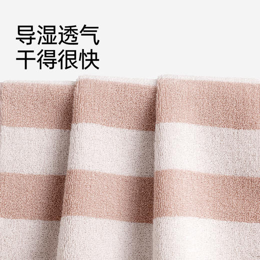 洁丽雅纯棉毛巾不掉毛吸水家用成人面巾加大柔软全棉透气干发洗脸 商品图3
