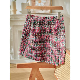 欧芮儿春新款高腰小香风半身裙女不规则短裙修身A字包臀裙