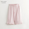 马克珍妮女童清凉亚麻花边长裤儿童宽松直筒裤夏装新款裤子240857 商品缩略图2