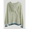 欧芮儿新长袖连帽毛衣女宽松外穿套头牛油果绿针织衫上衣 商品缩略图2