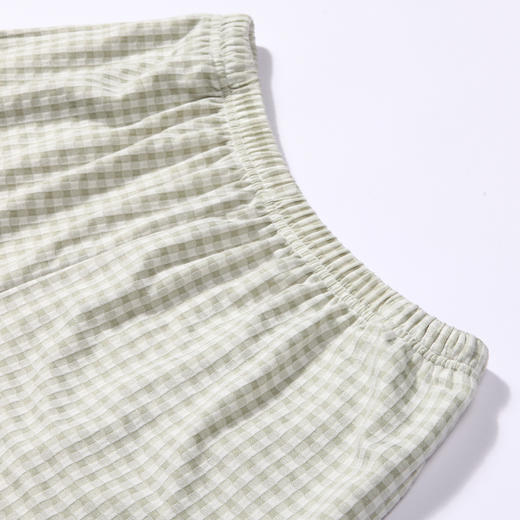 都市丽人生活家居春夏睡衣女针织人棉提花家居服薄款短袖短裤女士针织套装LH41C3 商品图8