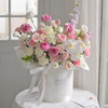 《春之梦境》蝴蝶兰粉雪山玫瑰粉白色系大号抱抱桶 商品缩略图0