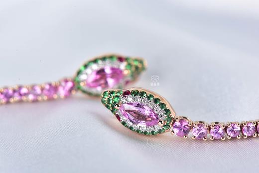 【灵佑】粉蓝宝灵蛇耳坠-G2403013 商品图2