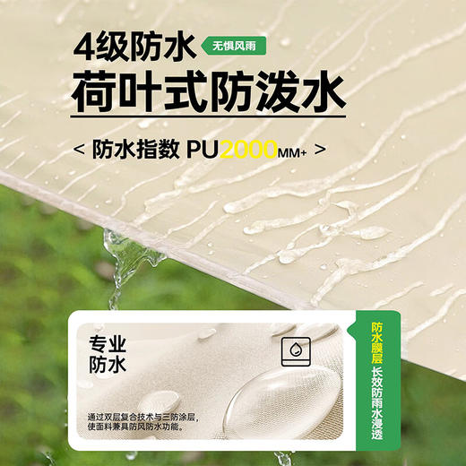 严选 | 探险者 天幕帐篷户外露营帐篷 3-5人 家庭野营装备 加厚防晒帐篷 商品图5