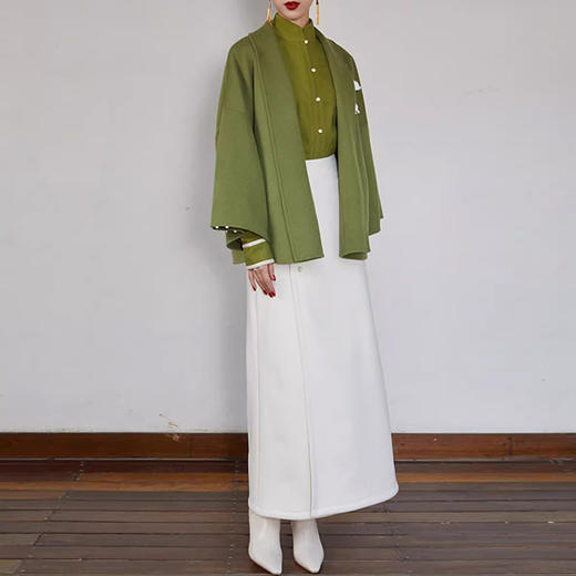 裁缝学苑AQ244春秋新款国风下裙汉服日常改良立领对襟短衫外套女 商品图6