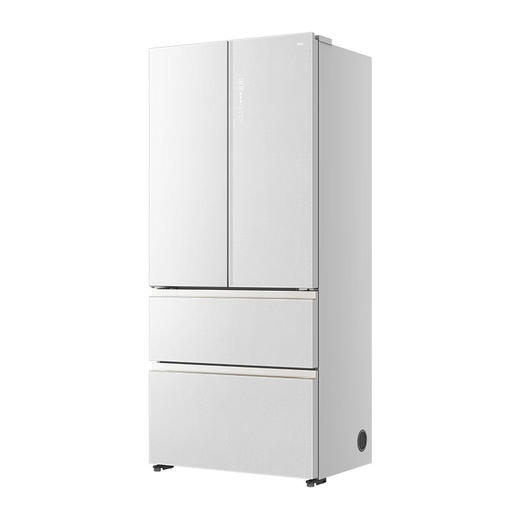TCL470升法式四开门多门58cm超薄零嵌入式白色玻璃面板风冷家用电冰箱杀菌除味一级能效 R470P12-DQ 商品图2