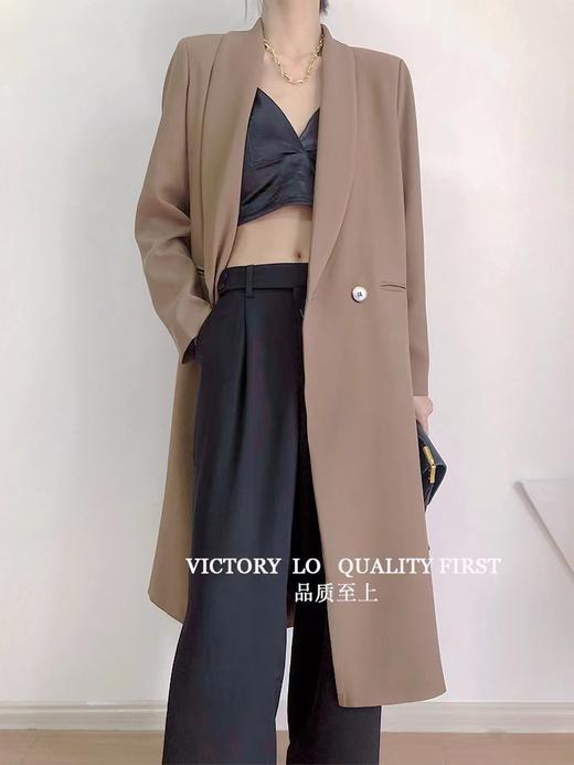 520感恩价-洛系列-（NO退换）8186 西服轻奢简约长款西服外套-喜出 商品图2