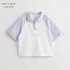 【棉感速干】马克珍妮2024年夏装新款男女童撞色短袖polo衫240323 商品缩略图2
