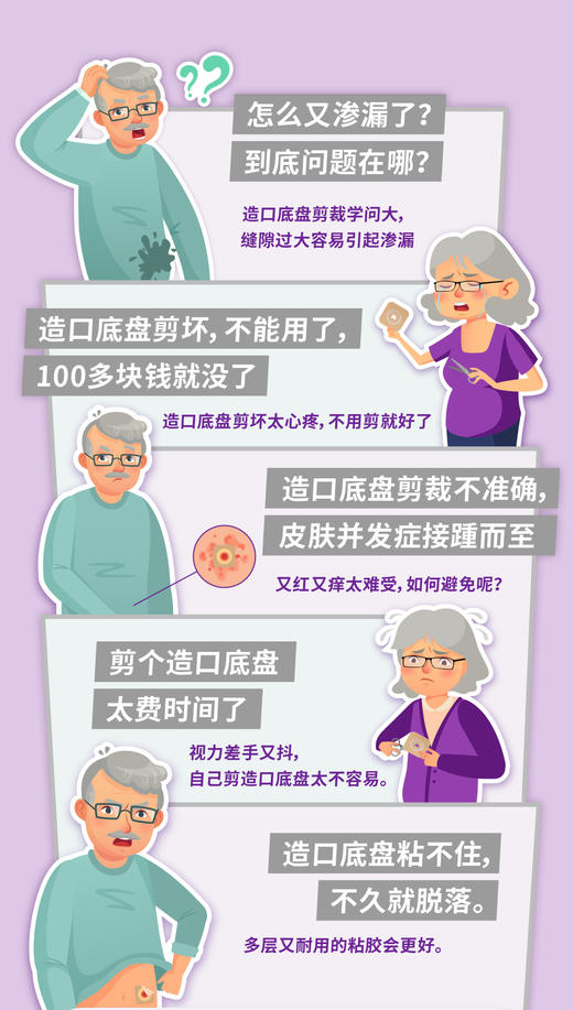 康维德舒洁两件式可塑平面造口袋底盘 免裁剪411800/411802/411804/411806 商品图9