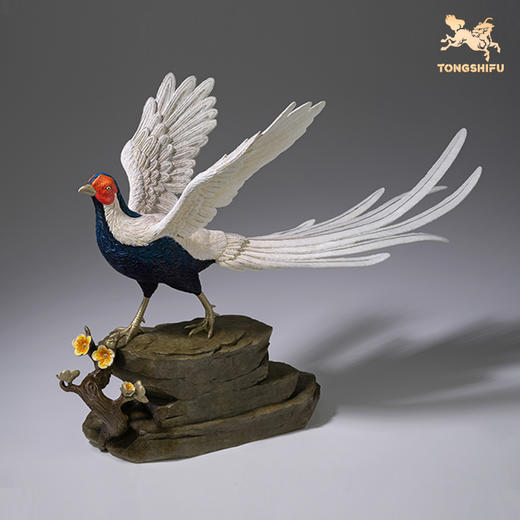 铜师傅 铜摆件《白凤凰》客厅桌面办公桌家居装饰品乔迁礼品摆件 商品图2