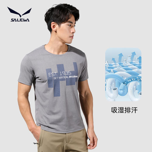 SALEWA沙乐华/男式速干T恤 SWAJH81027 商品图2