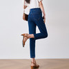 OLrain欧芮儿法式深色牛仔裤女夏季2023年新款高腰弹力直筒九分裤 商品缩略图3