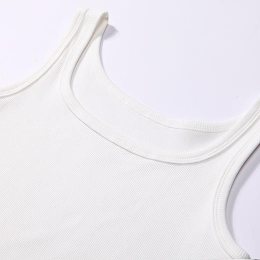 都市丽人宽肩背心女罗纹棉背心无罩杯棉质宽肩背心无钢圈无排扣LV44A3 商品图4
