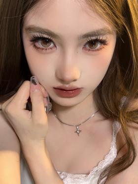 pfgirlcon半年抛美瞳 梵月冰棕 14.5mm