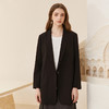Famecoco老钱风垂感极简一粒扣西装外套女士正装西服FAC1AB004 商品缩略图3
