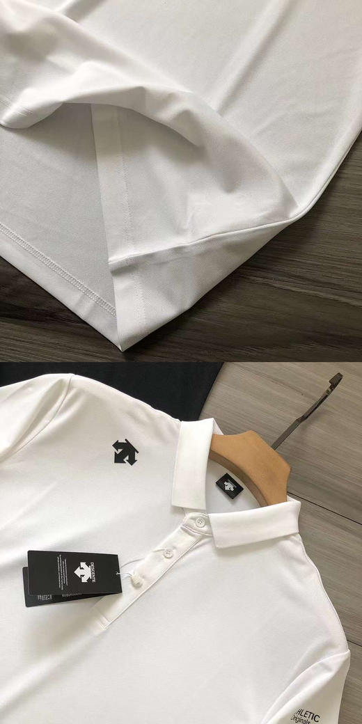 迪桑特肩部徽标 logo印花男女款翻领Polo衫 商品图3