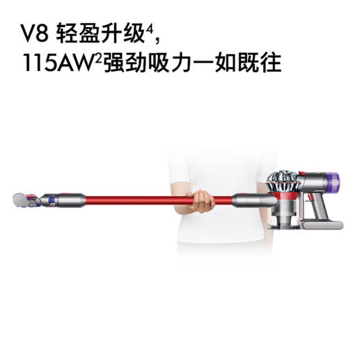 戴森（DYSON）V8 Slim Fluffy无绳吸尘器 轻量化设计 吸尘除螨一体 长续航 家用 2024款 商品图5