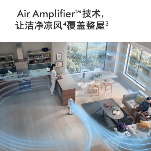 戴森（DYSON）HP10空气净化风扇Gen1 净化、制暖 、循环风三合一 暖风取暖 捕获颗粒物 滤除异味 【白色】 商品图4