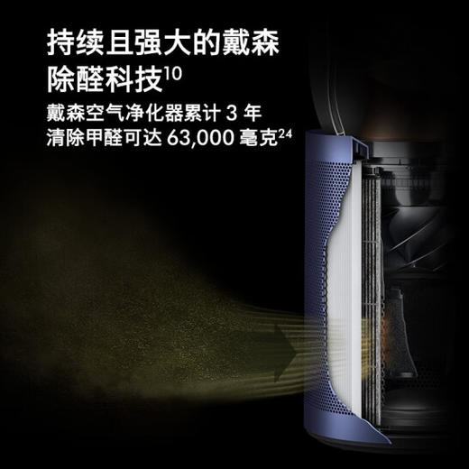戴森（DYSON ）BP03空气净化器旗舰款 输出洁净空气 大面积净化 分解甲醛 四重监测系统 【镍蓝色】 商品图4