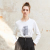 famecoco范可儿植物标本印花卫衣女长袖圆领宽松上衣FAC1BL002 商品缩略图2