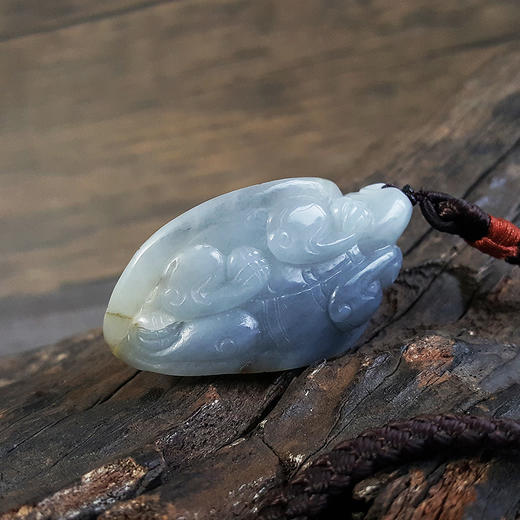 【天然正品】天然精品新疆籽料龙龟造型和田玉（祥瑞、健康）吊坠项链58.0*30.8*24.7MM（皆取最大值） 270224NJ04 商品图5