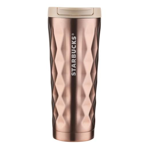 星巴克 杯子双层保护幻彩古铜色翻盖保温杯11149162 容里355mL 商品图1