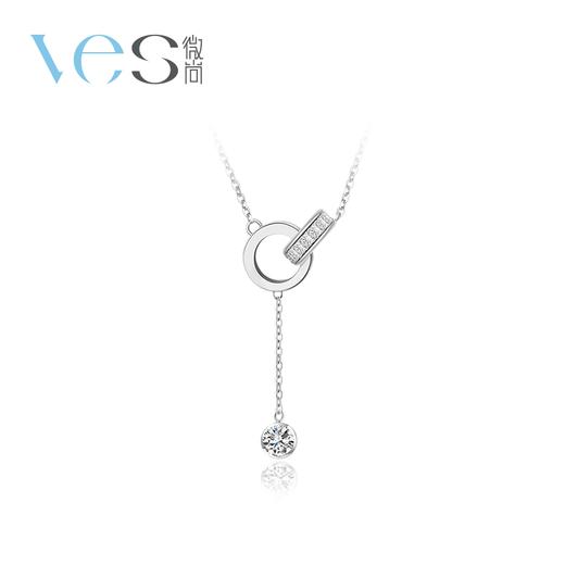 莫桑钻双环流苏银925套链 商品图5