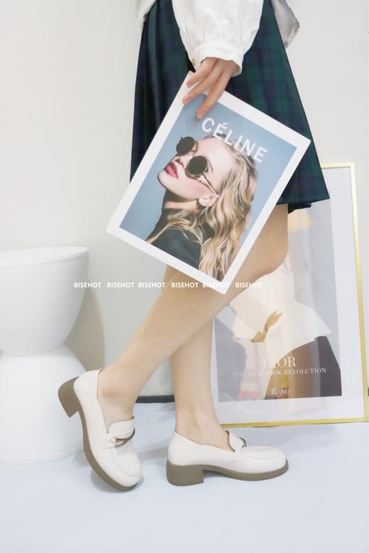 新品漆皮春秋单层一字扣乐福单鞋963B41015（W） 商品图6