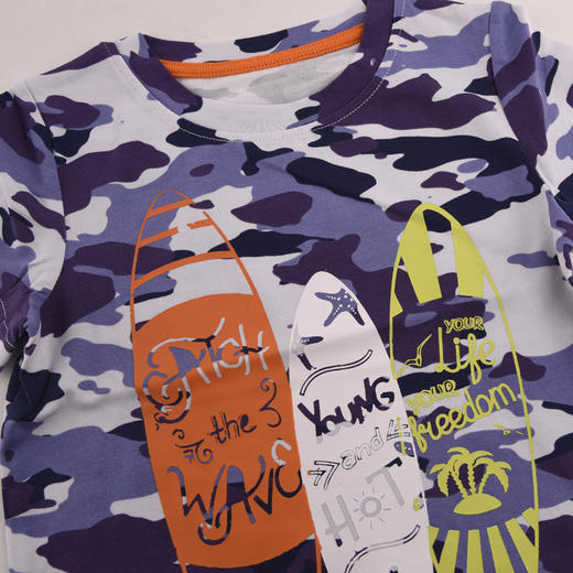 棉果果夏季男童氨棉汗布套头T恤M212140219292 商品图4