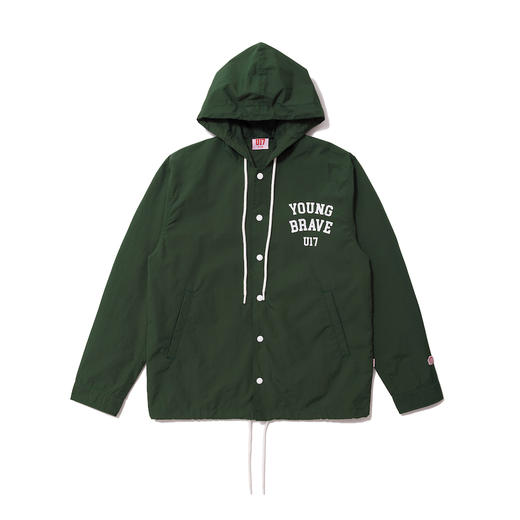 U17 连帽教练夹克 墨绿色 商品图0