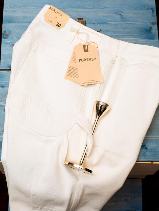 Fortela WH1 白色工装裤 商品图3