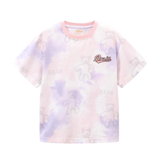 笛莎Deesha T恤2024夏季新款时尚扎染满印短袖T恤 商品图4