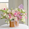 《莹灵盎然》春日感森系粉色系手提花篮 商品缩略图1