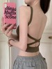 【辣妹性感 交叉裹胸抹胸美背内衣】女士运动 吊带背心固定杯 文胸外穿 商品缩略图2