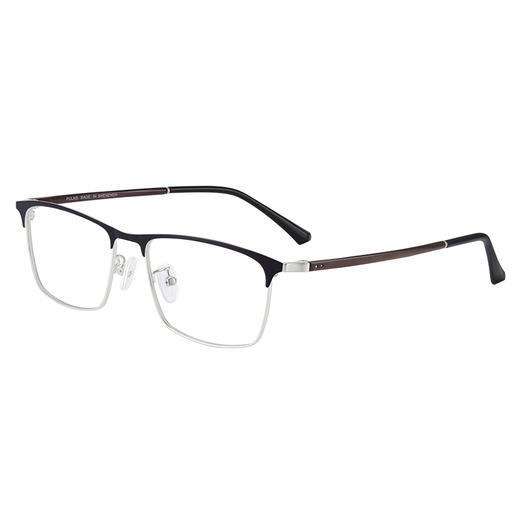 普莱斯PJ20053 光学镜框 复古设计轻量舒适 商务休闲镜框 合金材质 三色可选 商品图0