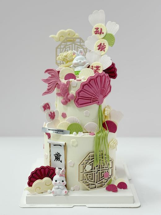 中式周岁礼·奶油霜蛋糕 商品图0