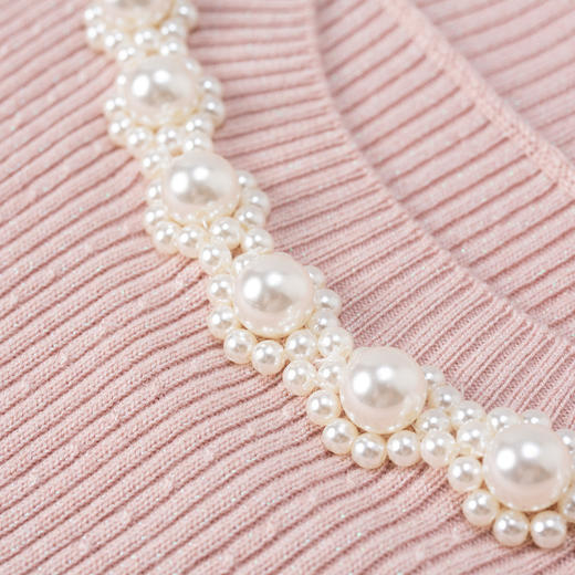 MAXRIENY复古圆领套头针织衫女内搭打底衫修身上衣MS85SW005R10 商品图2