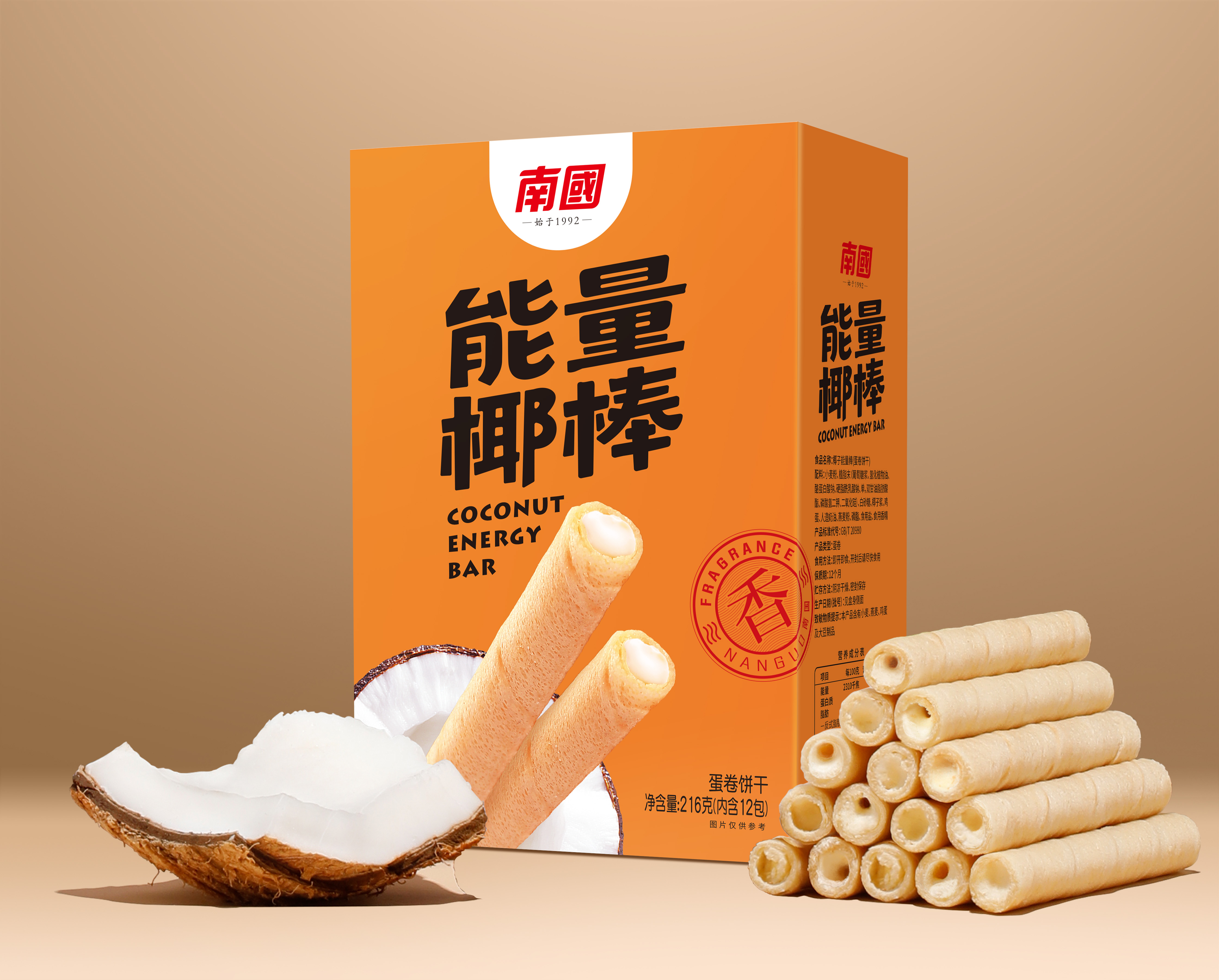 南国能量椰棒216g