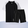 【Q】【冰丝速干】【新款DSF】大依优型大码男装夏季套装运动休闲加肥加大短袖短裤大号T恤套装夏装 商品缩略图1